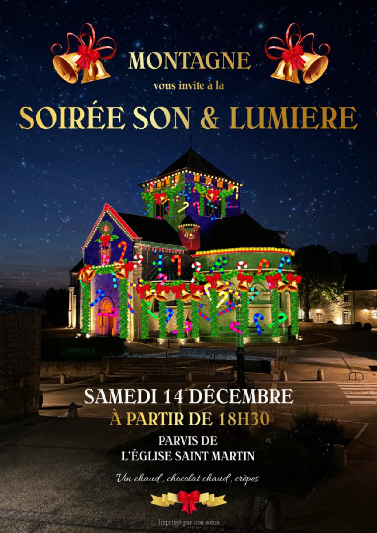 Soirée Son et Lumière à Montagne