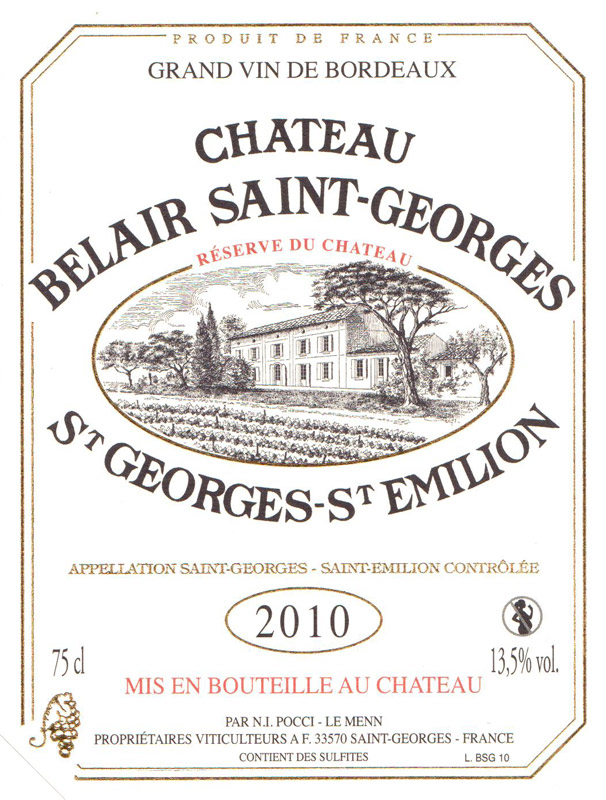 Château Belair Saint-Georges