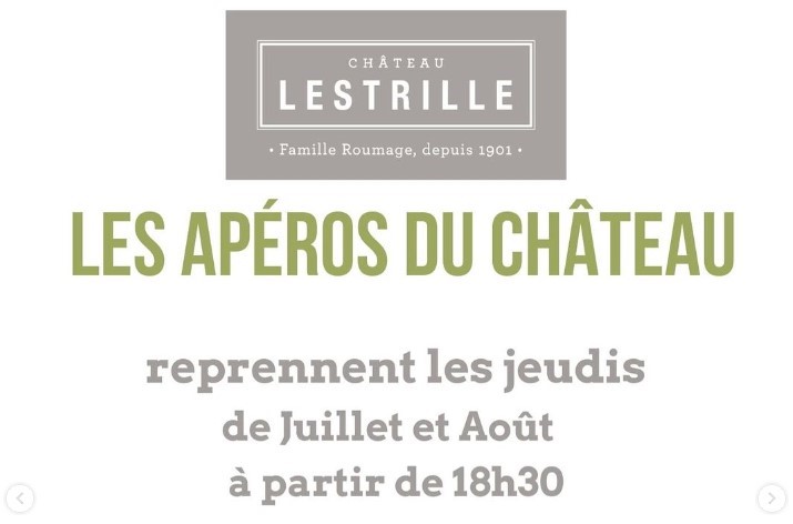 Aperitivos no Château Lestrille